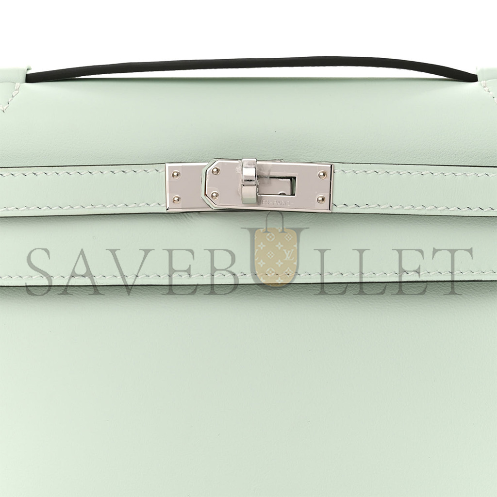 H**mes master swift kelly pochette clutch vert peppermint (22*14*7cm)